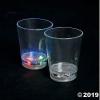Fun Express Set of 6 (Batteries Included) Light Up Shot Glasses, BPA Free Plastic, Perfect for New Years Party and other Occasions, Clear