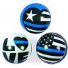 Fun Express 2 1/4″ Patriotic Thin Blue Line Assorted Foam Stress Balls – 12 Pieces – Great for Fundraiser and Awareness Events