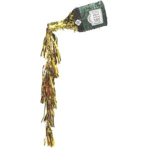 Fun Express New Year’s Eve Champagne Bottle with Gold Foil Garland Kit (2 Pieces)