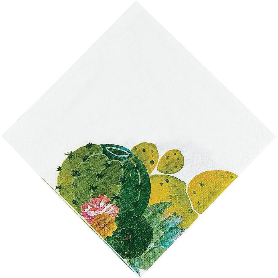 imageFun Express  Cactus Party Bev Napkins 16pc for Cinco de Mayo  Party Supplies  Print Tableware  Print Napkins  Cinco de Mayo  16 Pieces
