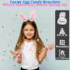 Fun Express Easter Egg Candy Bracelets (set of 12 Individually packaged) Easter Egg Filler and Basket Candy