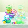 Fun Express Pastel Plastic Easter Baskets – Elevate Your Easter Party with These Colorful Round Baskets – 12 Bulk Baskets That Last for Every Occasion – Perfect for Easter & Beyond, Endless Creativity