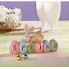 Fun Express Spring Bunny Tabletopper Easter Decorations – Hand Painted – Farmhouse Home Decor