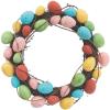 Colorful Easter Egg Wreath – 14 inch diamter, Foam on grapvine – Easter Rustic Home Decor