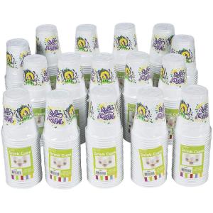 Fun Express Bulk Mardi Gras Plastic Cups – Party Supplies – 400 Pieces
