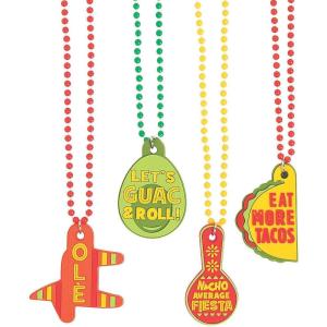 Fun Express Fiesta Beads with Sayings for Cinco de Mayo (24 pieces) Fiesta, Taco Bar Party Supplies and Decorations