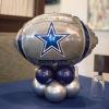 Eye-catching Blue & White NFL Dallas Cowboys Mylar Balloon Set – (Set of 5) – Perfect for Birthday Parties, Tailgating, Super Bowl Celebrations, Game Day Events, and Fan Gatherings