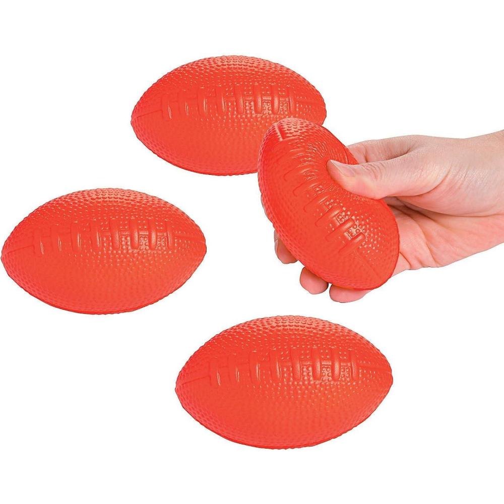 imageFun Express  Red School Spirit Foam Football  Toys  Balls  Kick Balls  12 Pieces