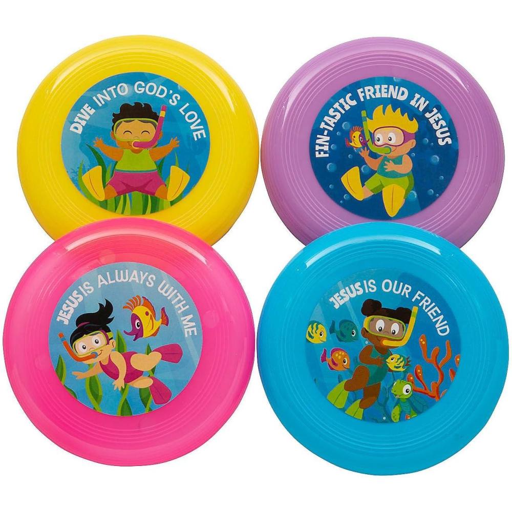 imageFun Express Bulk 72 Piece Mini Under the Sea VBS Flying Discs Vacation Bible School 2024