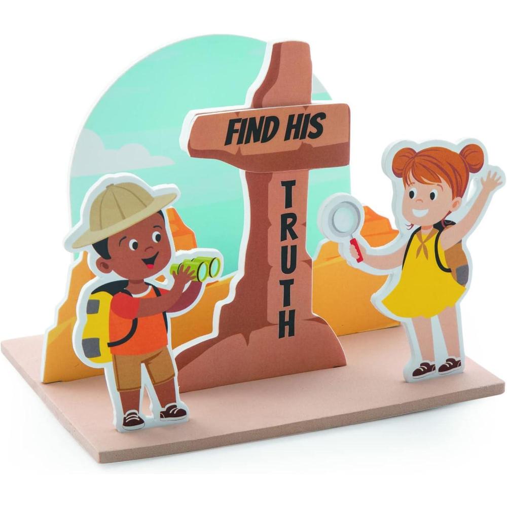 imageFun Express DIG VBS Stand UP Cross CK  Craft Kits  VBS Vacation Bible School SuppliesDecor  12 Pieces