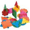 Fun Express Bulk 400 Piece Geometric Connecting Shapes Building Blocks Set, School and Play Activities