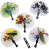 Fun Express Mini Oriental Folding Fans – Colorful Decorative Handheld Fans for Party Favors Weddings Luau & Themed Events – Perfect for Party Gifts Decorations & Summer Celebrations – 12 Pieces(Small)