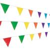 Fun Express Multicolor Pennant Banner (100-Ft) for Party – Party Décor – VBS Vacation Bible School Supplies/Decor