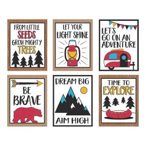 Fun Express Adventure Motivational Posters – VBS Vacation Bible School Supplies/Decor – Classroom Decor – 6 Pieces