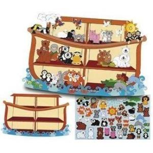 Fun Express Giant Noah’s Ark Sticker Scene – 12 Sticker Sheets – Sunday School and VBS Crafts and Activities – VBS Vacation Bible School Supplies/Decor