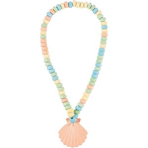 Fun Express Sea Shell Candy Necklaces, 12 Pack – Mermaid Candy, Luau, Under the Sea, Ocean and Birthday Party Favors