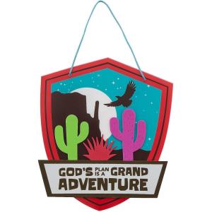 Fun Express Southwest VBS Printed Sign Craft Kit – VBS Vacation Bible School Supplies/Decor – Makes 12