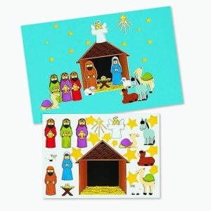 Nativity Scene Stickers for Christmas, VBS, Sunday School and Christmas (12)