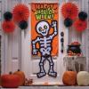 Fun Express Halloween Skeleton Dangle Leg Door Sign