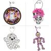Fun Express Pastel Skeleton & Ghost Halloween Craft Assortment Kit – 48 Piece