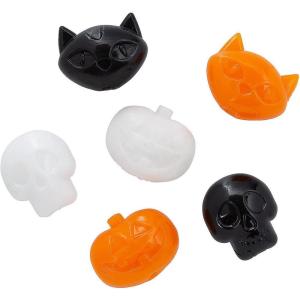 Fun Express Sticky Halloween Jack-O’-Lantern, Cat, Skeleton Characters – 72 Pieces
