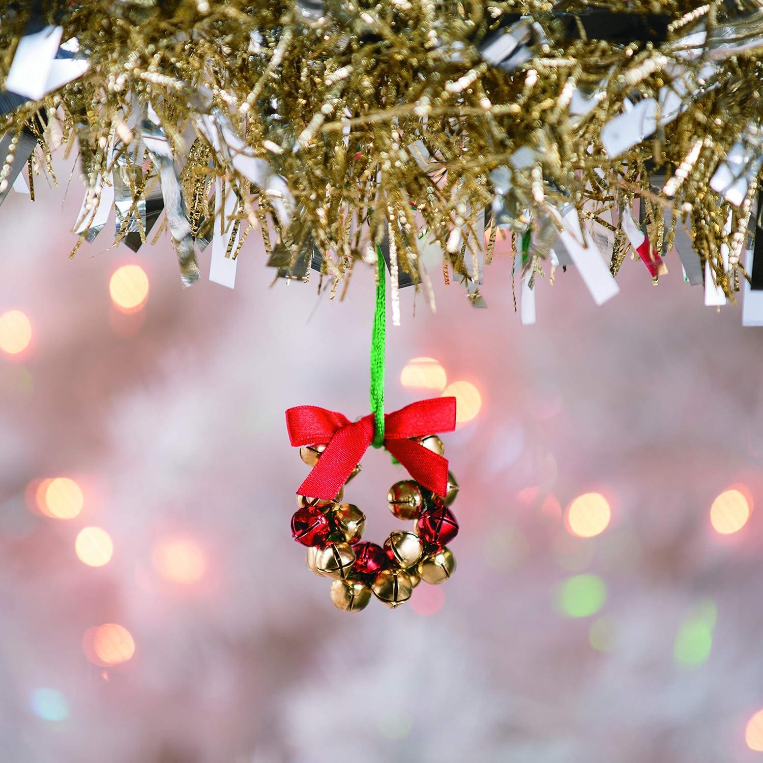 imageJingle Bell Wreath Ornament Craft Kit  Crafts for Kids and Fun Home Activities