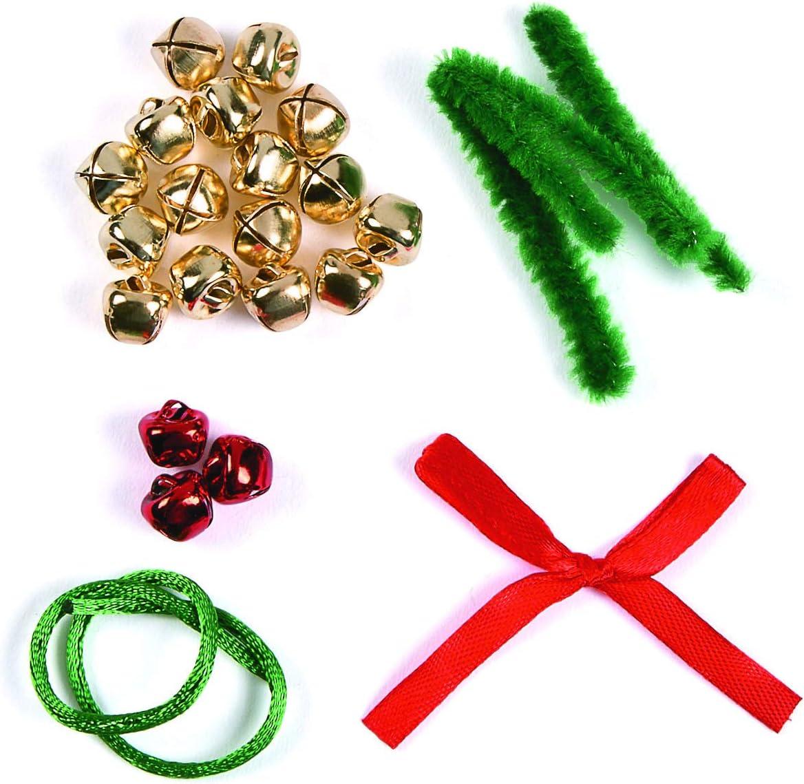 imageJingle Bell Wreath Ornament Craft Kit  Crafts for Kids and Fun Home Activities