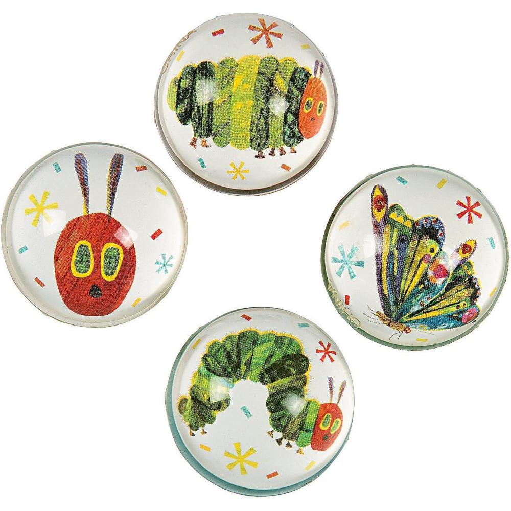 imageFun Express Eric Carles The Very Hungry Caterpillar Bouncy Ball Assortment  Toys  Bouncing Balls  Birthday  12 Pieces