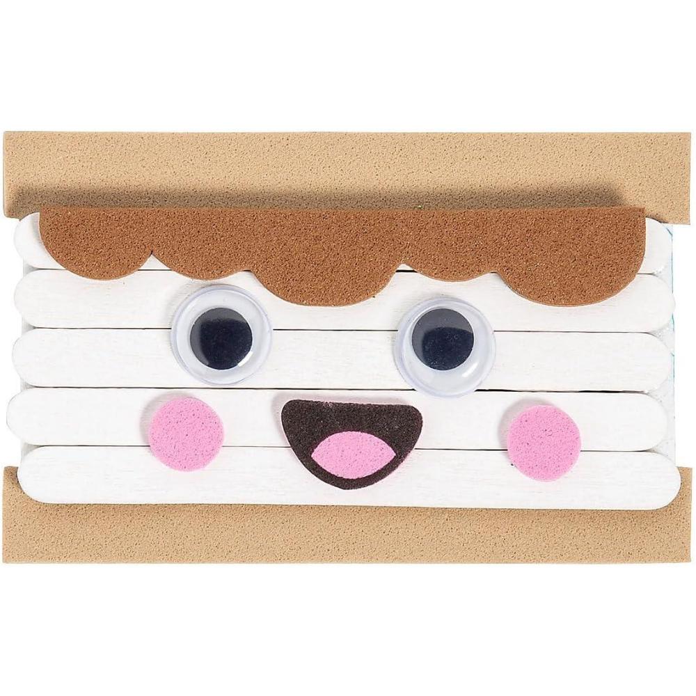 imageFun Express SMore Craft Stick Magnet Craft Kit  Fun DIY Craft Kit for Kids Perfect Vacation Bible School Summer Camps ampamp Group Activities Includes 12 Magnets Creative  Ideal Fun Learning  1 Set