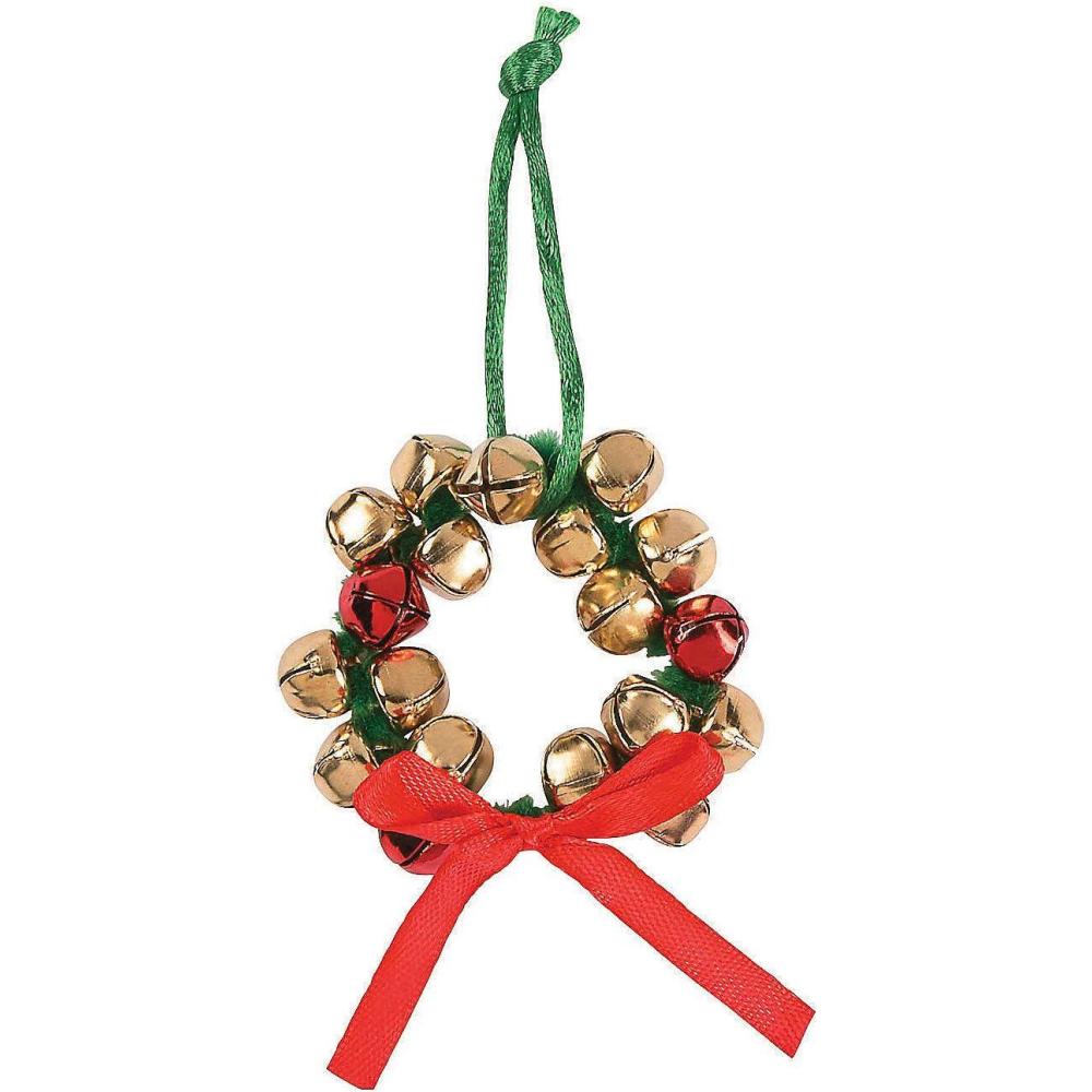 imageJingle Bell Wreath Ornament Craft Kit  Crafts for Kids and Fun Home Activities