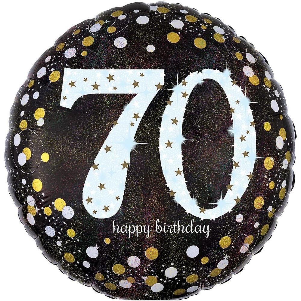 imageSparkling Celebration 70th Birthday 18quot Mylar Balloon