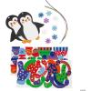 Fun Express Penguin Foam Christmas Ornaments Crafts for Kids – Makes 12 – DIY Activities