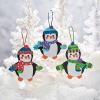 Fun Express Penguin Foam Christmas Ornaments Crafts for Kids – Makes 12 – DIY Activities