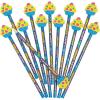 Fun Express Happy Birthday Pencils with Cupcake Topper, Bulk set of 12 – Party Favors and Handouts