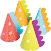 Little Dino Party Hats, 8 Count