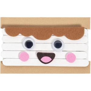 Fun Express S’More Craft Stick Magnet Craft Kit – Fun DIY Craft Kit for Kids Perfect Vacation Bible School Summer Camps & Group Activities Includes 12 Magnets Creative – Ideal Fun Learning – 1 Set