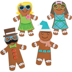 Silly Gingerbread Foam Magnet Craft Kit – Crafts for Kids and Fun Home Activities