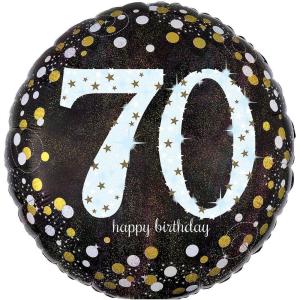 Sparkling Celebration 70th Birthday 18″ Mylar Balloon