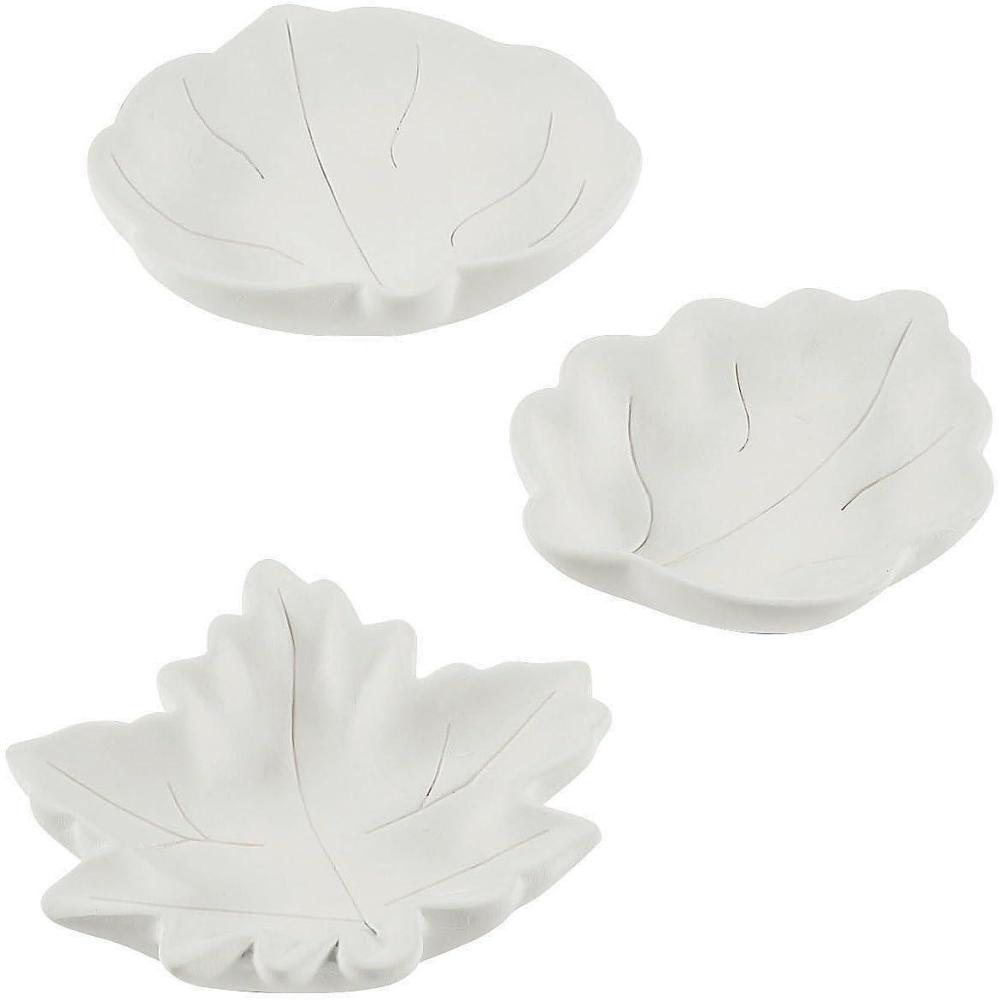 imageDo It Yourself Ceramic Leaf Shape Mini Bowls  Crafts for Kids and Fun Home Activities