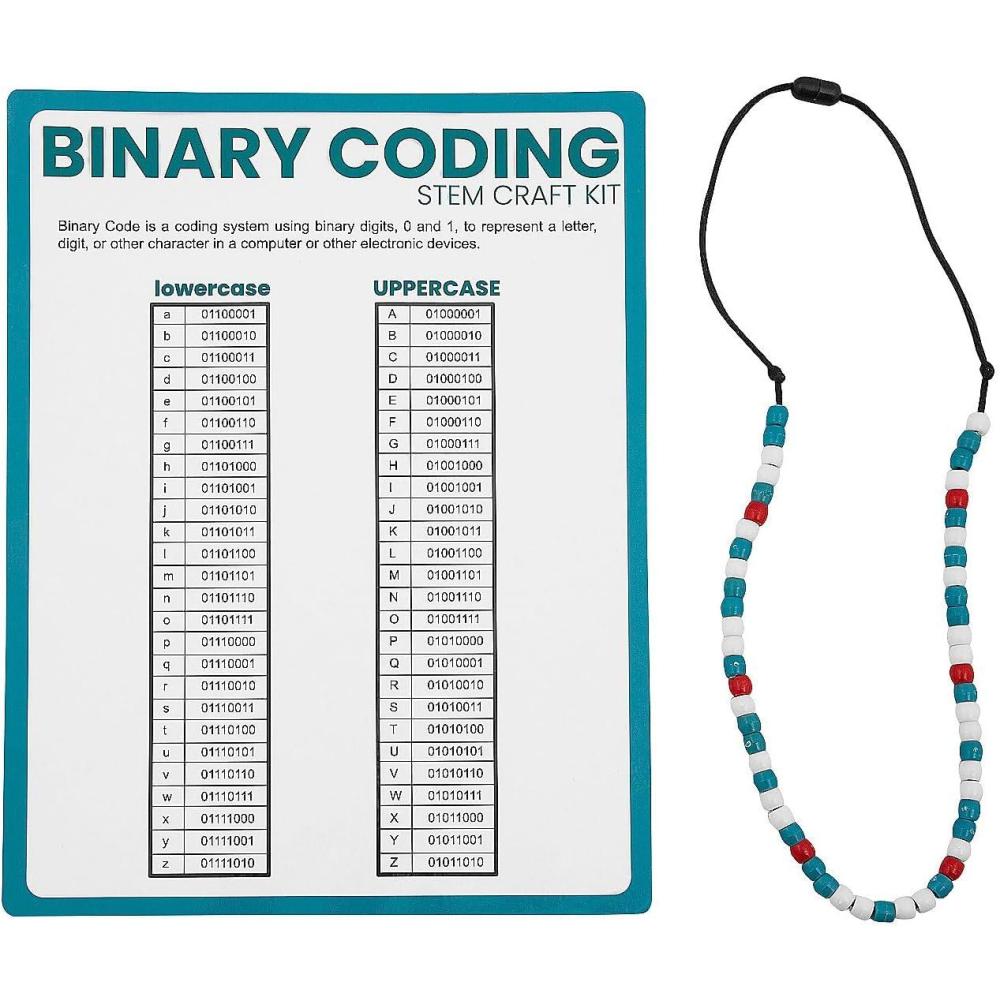 imageFun Express Binary Coding Necklace Craft Kit  Makes 12