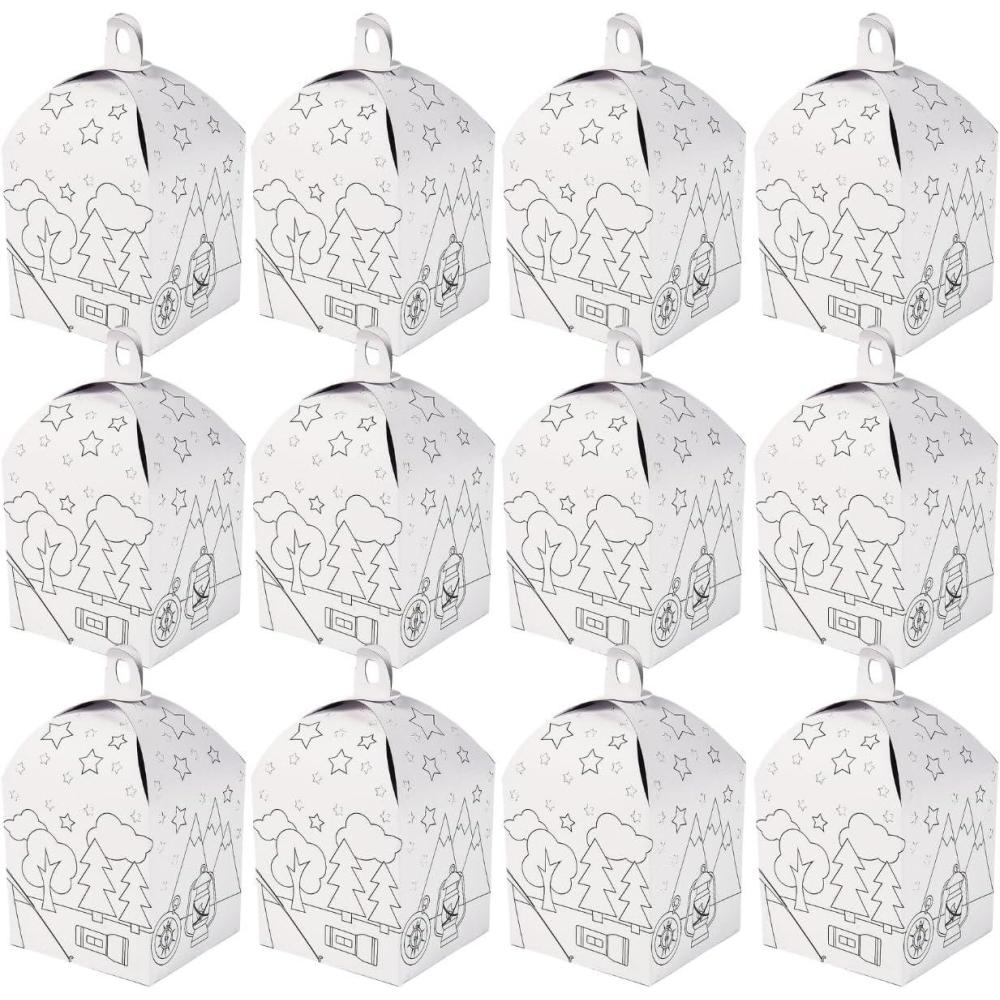 imageFun Express CYO Camp Lantern Craft Kits  DIY Luminary Set for Kids Creative and Fun Craft Activity Ideal for Summer Camp Parties and DIY Projects  Includes Markers Decorations Multicolor  12 Pieces