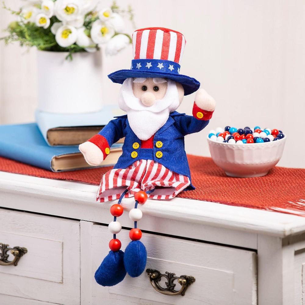 imageFun Express DangleLeg Patriotic Uncle Sam Tabletop Decoration