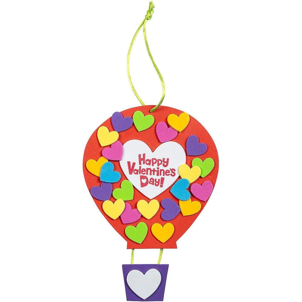 imageFun Express Valentine Hot Air Balloon Sign Craft Kit  Makes 12