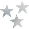 Fun Express – 5 inch Silver Cardboard Star Decor for Party – Party Decor – Wall Decor – Cutouts – VBS Vacation Bible School Supplies/Decor – Party – 12 Pieces – Silver(Silver)