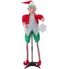 Fun Express 4 1/4 ft. Animated Standing & Dancing Elf Christmas Decoration