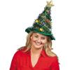 Fun Express Christmas Tree Felt Party Hat – 14 inches tall – Holiday Party Supplies