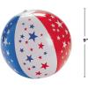 Fun Express Patriotic Beach Ball for Fourth of July (Set of 12) Red, White and Blue