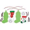 Fun Express Snowman Stocking Christmas Tree Ornament Craft Kit – Makes 12 – DIY Christmas Crafts for Kids