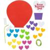 Fun Express Valentine Hot Air Balloon Sign Craft Kit – Makes 12