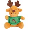 Mini Christmas Stuffed Reindeer – 12 Pack 4.5″ Plush Reindeer Toys with Holiday T-Shirts, Cute Christmas Party Favors, Stocking Stuffers, Classroom Gifts, Holiday Giveaways for Kids